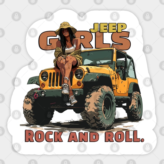 Jeep girls rock and roll! Sticker by mksjr